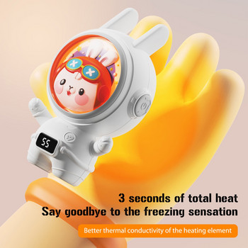Сладка ръчна топла атмосферна лампа USB акумулаторен нагревател за ръце Джобна карикатура Електрически нагревател Handwarmer Мини машина за затопляне