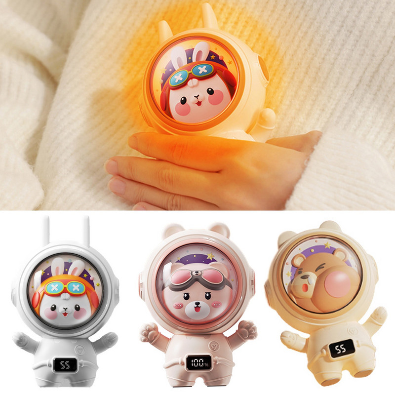 Сладка ръчна топла атмосферна лампа USB акумулаторен нагревател за ръце Джобна карикатура Електрически нагревател Handwarmer Мини машина за затопляне