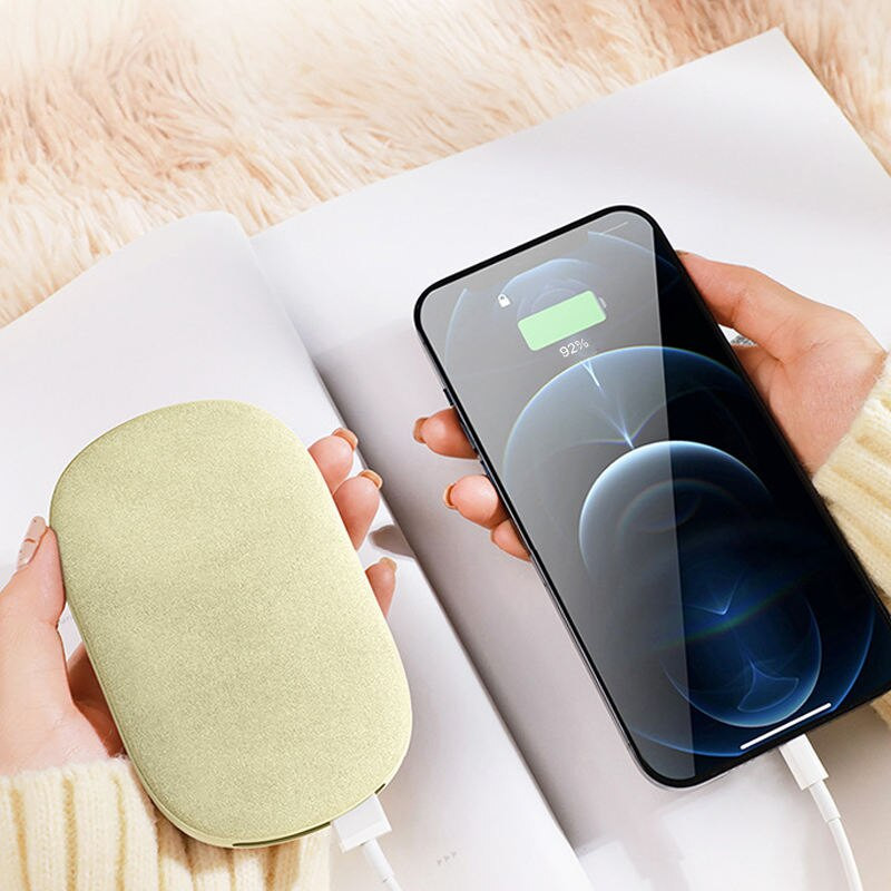 Нагреватели за ръце Акумулаторна USB за многократна употреба 10000mAh Powerbank Преносим нагревател Батерия Горещ джобен нагревател Електрически нагреватели за ръце Подаръци