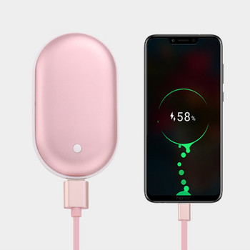 Преносим мини нагревател за ръце USB акумулаторна джобна мобилна захранваща банка за многократна употреба Електрически зимен нагревател Chauffe Main