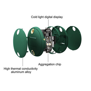Μίνι θερμαντήρας χεριών Χειμερινός φορητός φορητός USB επαναφορτιζόμενος θερμαντήρας χεριών κινητής ισχύος Γρήγορη θέρμανση διπλής όψης