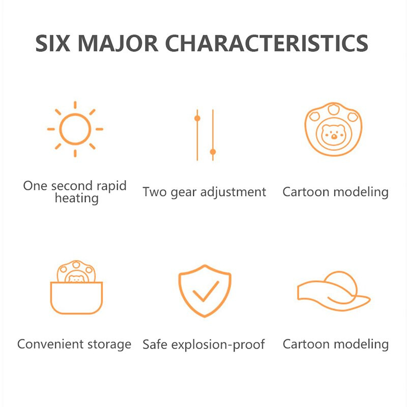 USB нагревател за ръце Симпатичен акумулаторен мини преносим електрически нагревател с форма на сладък котешки нокът, устойчив на студ за жени, момиче, зимен нагревател