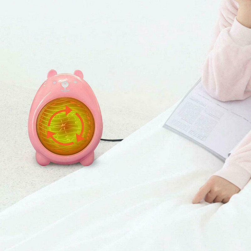 Преносим мини вентилатор Офис Домашен Настолен Зимен Космос Електрически нагревател Карикатура Великобритания