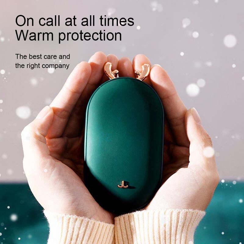 Акумулаторна USB нагревател за ръце Преносим мини нагревател за ръце Power Bank 6000 mah Капацитет Две в едно Нагревател Студен зимен подарък