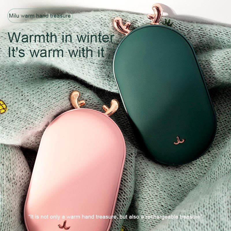Акумулаторна USB нагревател за ръце Преносим мини нагревател за ръце Power Bank 6000 mah Капацитет Две в едно Нагревател Студен зимен подарък