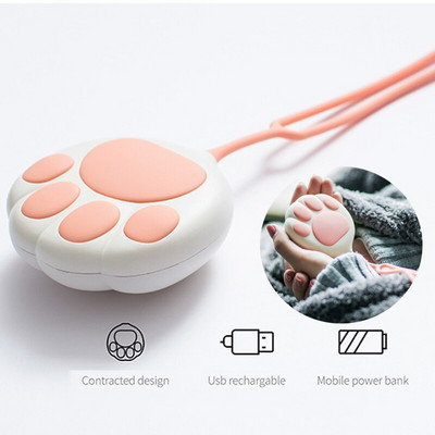 Mini Cat Paw Cute Hand Warmer Winter Heater Handwarmer USB Mobile Power Charging Portable Handy Warming Calentador for Girls