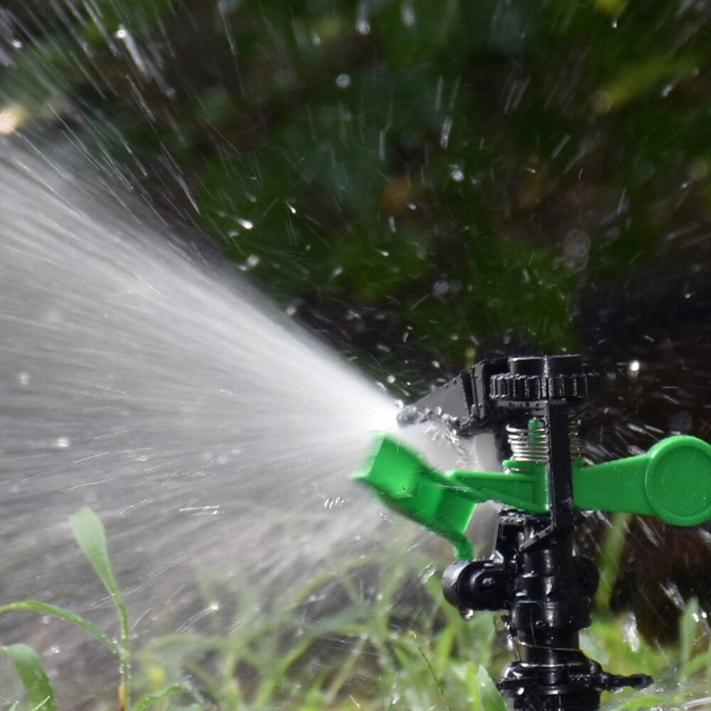 Регулируема въртяща се водна дюза за напояване с поддръжка на 360 градуса спринклер за напояване на ферма 1/2 3/4 инча конектор с резба 1 бр.