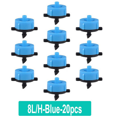 200-20 τεμ. 2L/4L/8L/H Αντιστάθμιση πίεσης Dripper Auto Micro Irrigation Σύστημα Ποτίσματος Fitting Irrigation Drop Drip Nozzle