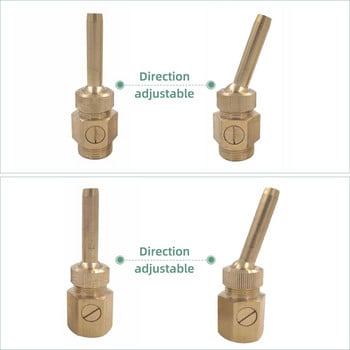 1/2\'\' 3/4\'\' 1\'\' Мъжка женска месингова завеса Дюза за фонтан с клапан Посока на изхода на водата Регулируема декорация Струйна пръскачка