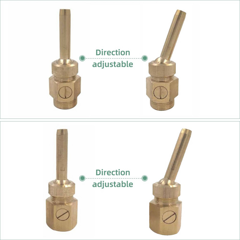 1/2`` 3/4`` 1`` Мъжка женска месингова завеса Дюза за фонтан с клапан Посока на изхода на водата Регулируема декорация Струйна пръскачка