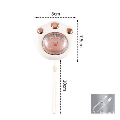 Φορητός ηλεκτρονικός θερμαντήρας χεριών Mini USB Cat Claw Θερμαινόμενο Εργαλείο Χεριού Αυτοθερμαινόμενο Hot Pack Outdoor Travel Bank Power Bank