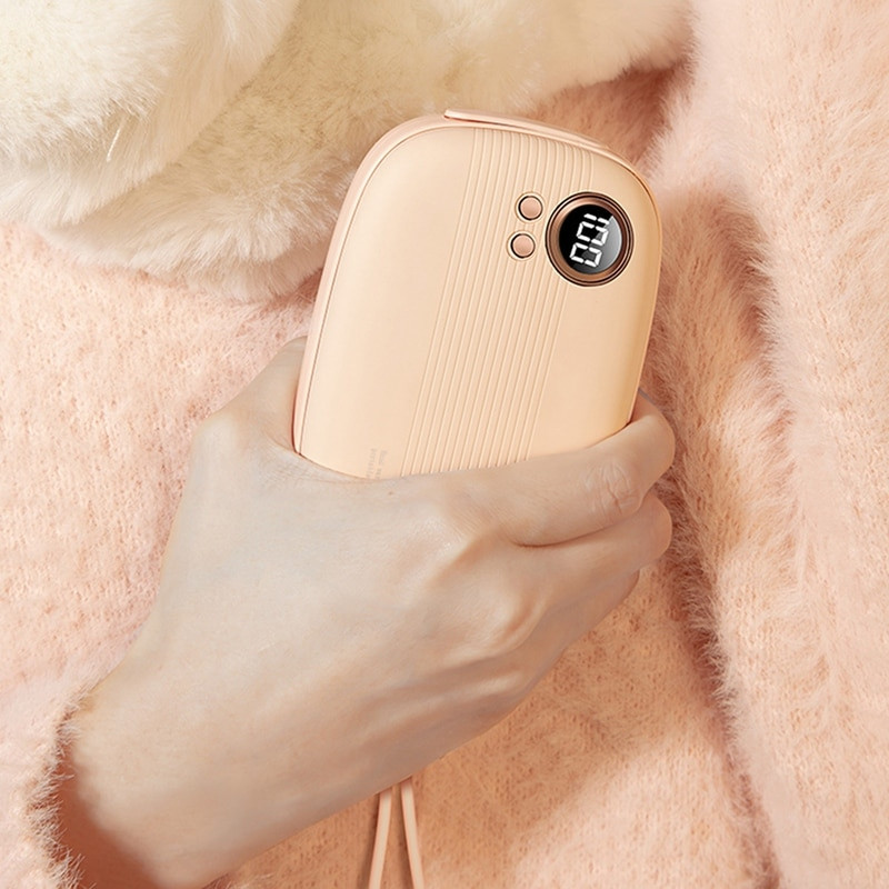 Акумулаторни нагреватели за ръце, преносим USB електрически нагревател за ръце, джобен нагревател за многократна употреба Power Bank за домакинството