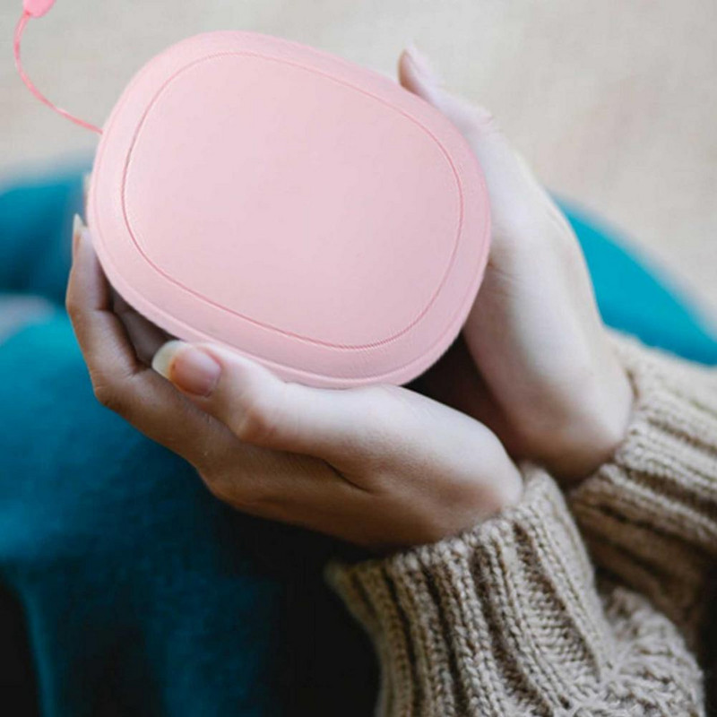 Зимно 1200mAh мини USB зарядно нагреватели за ръце, преносими 3 нива на затопляне, нагревател за ръце, интелигентен контрол на температурата