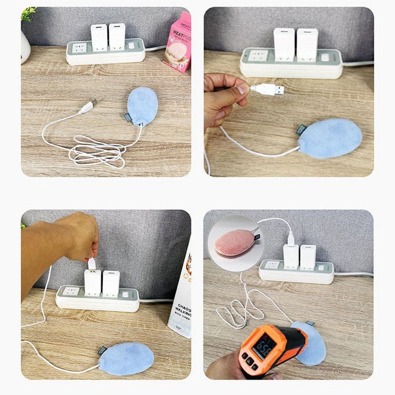 Мини нагревател за ръце Преносим USB акумулаторен електрически нагревател за ръце Джобен нагревател за ръце Презареждане Подвижен плюшен нагревател за ръце
