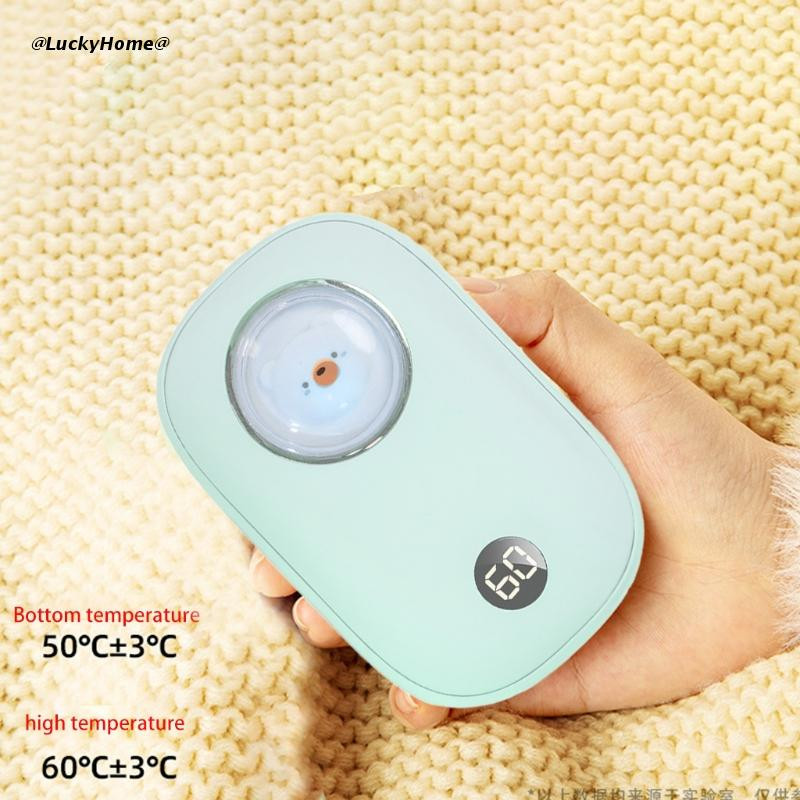 10000mAh USB акумулаторна електрическа нагревател за ръце с дълъг джоб Power Bank 2 в 1