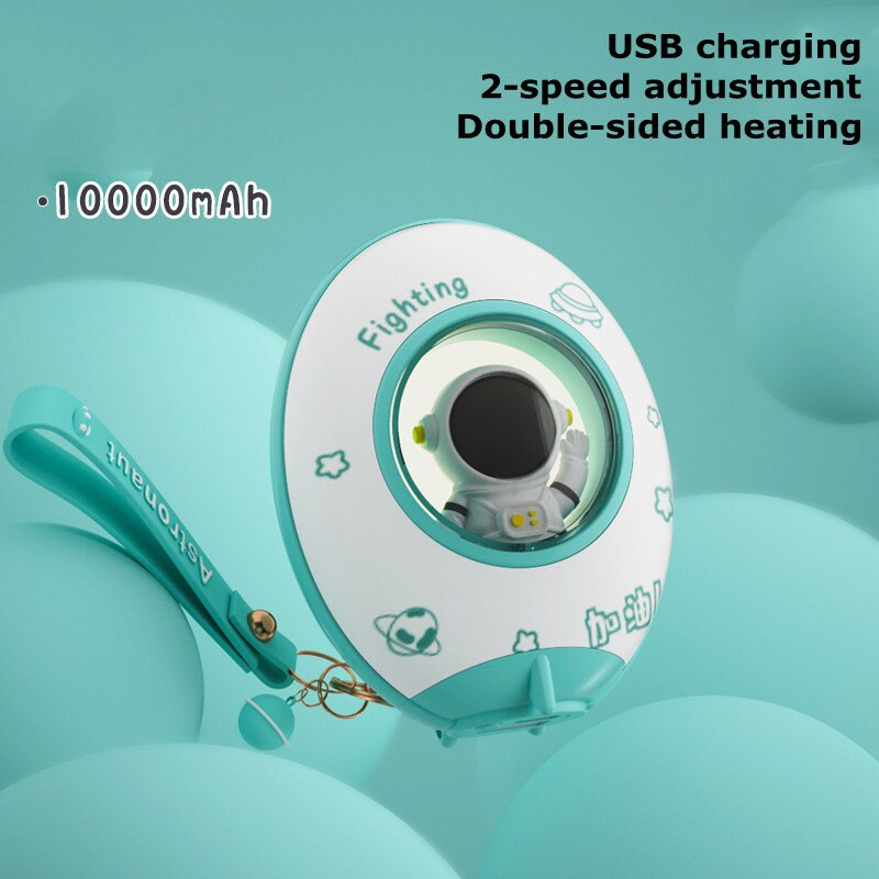 Нов нагревател за ръце 10000 MAh Многофункционален нагревател за ръце Зареждане Съкровище Две в едно USB преносима космическа капсула Карикатура Топло бебе
