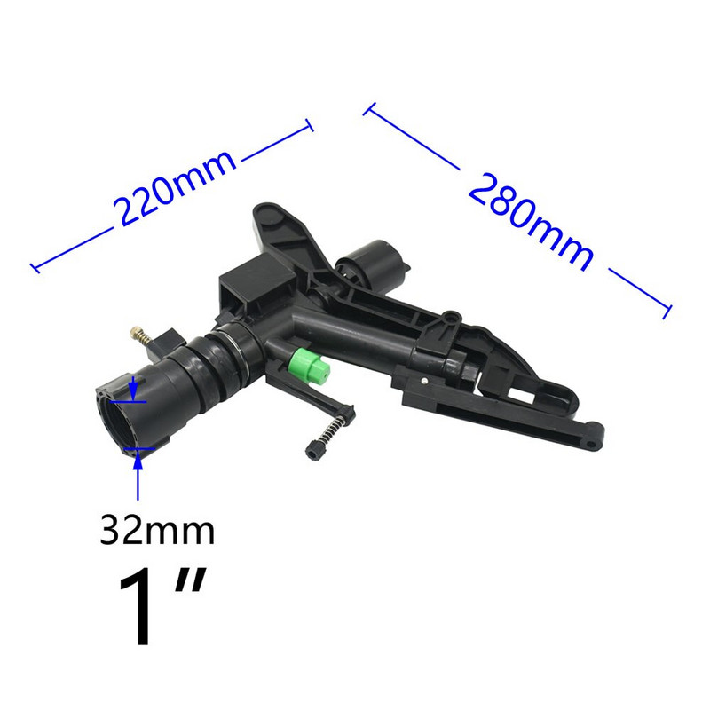 1-инчов женски разпръсквач за напояване на ферми Голям обхват на покритие Пръскачки за трева Напояване на градината Поливане 1 бр.