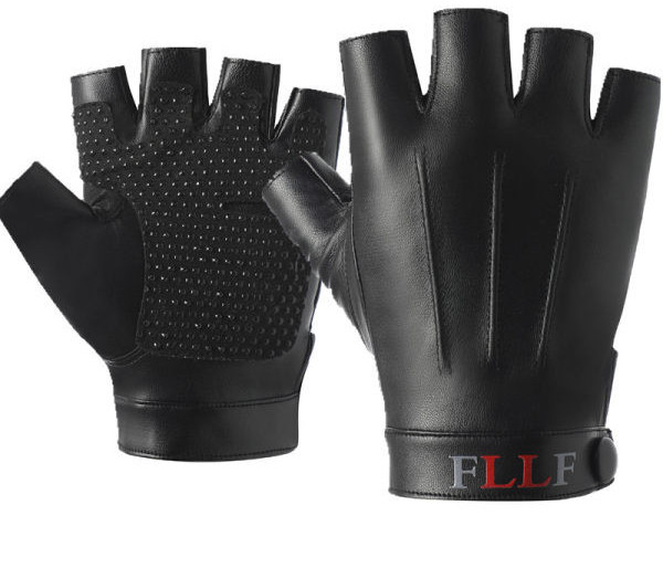 Мъжки ръкавици от еко кожа -с надпис