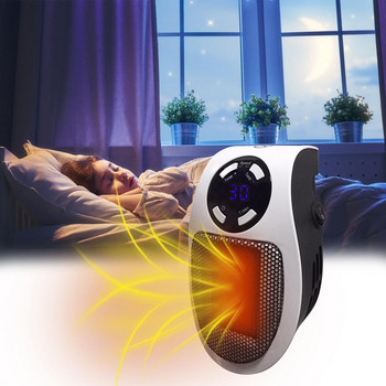 50w Space Heater - Home Heaters Θερμοσίφωνα τοίχου Έξοδος τοίχου Electric Space Heater Small Plug-In Heating with thermostat timer and