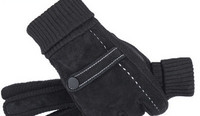 Ανδρικά γάντια από eco suede και πλεκτά