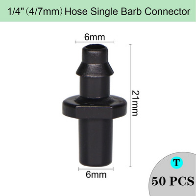 Ρυθμιζόμενο ακροφύσιο ψύξης ψεκασμού Garden Watering Irrigation Dripper Sprinkler Cross Misting Atomization System with 6mm Connector