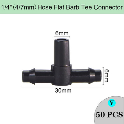 Ρυθμιζόμενο ακροφύσιο ψύξης ψεκασμού Garden Watering Irrigation Dripper Sprinkler Cross Misting Atomization System with 6mm Connector