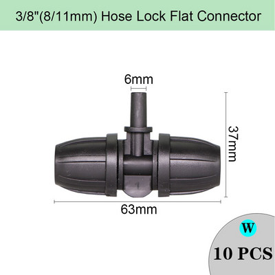 Ρυθμιζόμενο ακροφύσιο ψύξης ψεκασμού Garden Watering Irrigation Dripper Sprinkler Cross Misting Atomization System with 6mm Connector