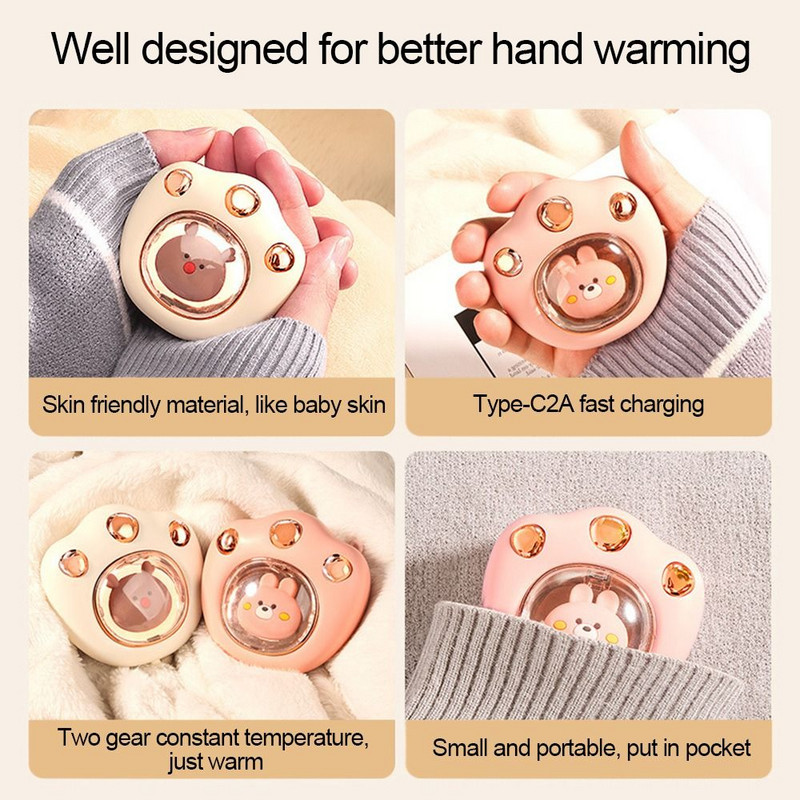 USB зареждане, двустранно отопление, контрол на температурата, нагревател за ръце, печка за отопление, цифров дисплей, зареждане, съкровище