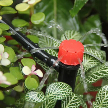 Micro Bubbler Dripper Agriculture Drip Irrigation 360 Degree Adjustable Stake Water Dripper πότισμα κήπου 10 τμχ
