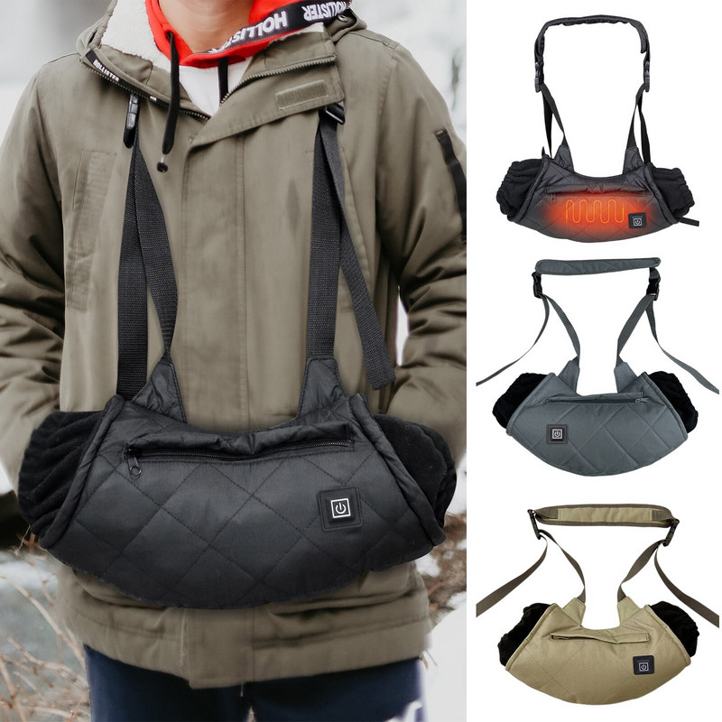 Електрически нагревател за ръце Бързо загряване Термо ръкавици Поясна чанта за лов Ски Къмпинг Маншон Грили за ръце за студено време