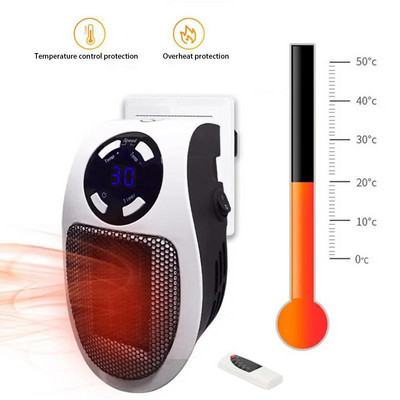 Winter Mini Electric Air Heater Display LED Φορητή σόμπα ανεμιστήρα καλοριφέρ Ηλεκτρική θερμάστρα καλοριφέρ Καλοριφέρ τηλεχειριστήριο
