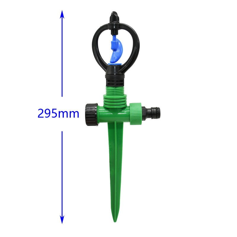 Ротационна градинска пръскачка за тревни площи С държач Въртяща се водна пръскачка за поливане на градината Градинарско напояване с вода 1PC
