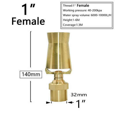 1/4" 1/2" 3/4" 1" 1.5" Piscină Decorativă Fântână Duze Cap Decorare grădină Fântână în aer liber