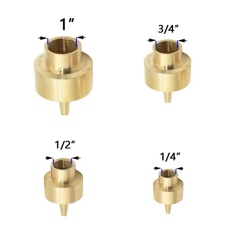 1/4" 1/2" 3/4" 1" 1,5" Дюзи за декоративен фонтан за плувен басейн Глава Градинска декорация Външен фонтан