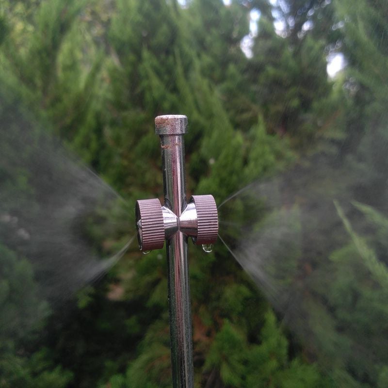 NuoNuoWell 5Pcs x Оранжерийна електрическа дюза за пръскачка Широкообхватна дюза за мъгла Плодово дърво Зеленчуци Напояване с пестициди Спринклер