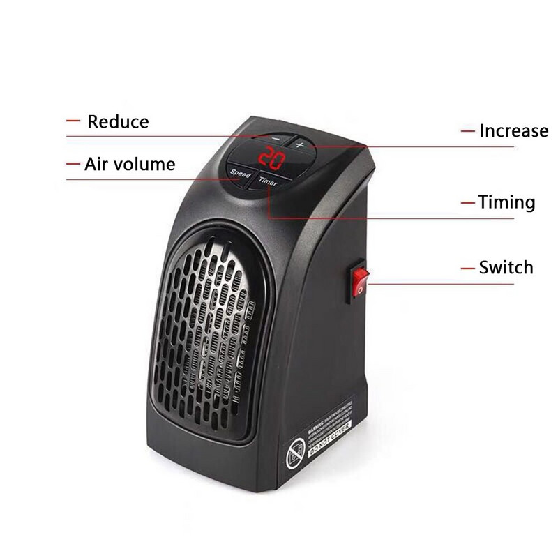 Електрически нагревател за стая Бързо отопление Преносим мини нагревател Зимен топъл Дистанционно управление 220V Стенен вентилатор нагревател Топъл за офис дом