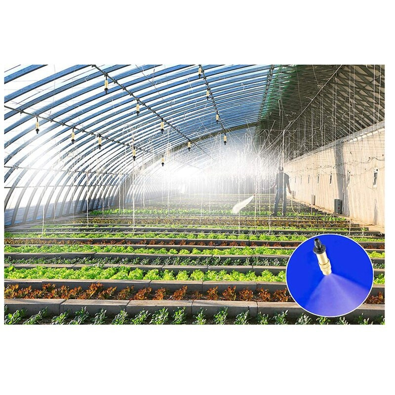 30 бр. Дюза за поливане Регулируема медна напоителна вода за мъгла Разпръсквателна глава Мини аксесоари за замъгляване на оранжерия