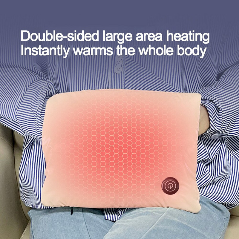 Затопляне за ръце Акумулаторна USB чанта с регулируема температура Гореща чанта Графенова топлина Топла подложка Зимна електрическа нагревателна чанта Бързо загряваща топла