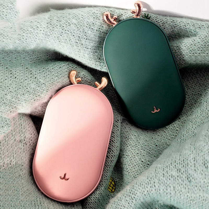 Зимен мини електрически нагревател Преносим USB нагревател за ръце Телефон Power Bank Джобни нагреватели за ръце Акумулаторен нагревател Нагревател за ръце