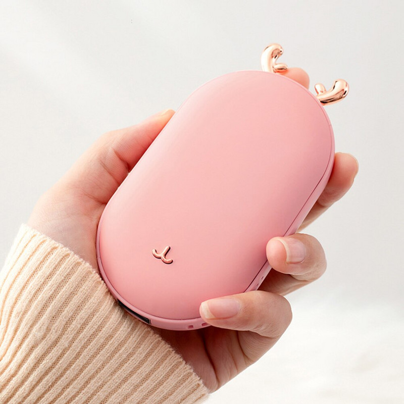 Зимен мини електрически нагревател Преносим USB нагревател за ръце Телефон Power Bank Джобни нагреватели за ръце Акумулаторен нагревател Нагревател за ръце