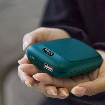 Зимен преносим мини USB нагревател за ръце Акумулаторен джобен мобилен нагревател за ръце 4000mAh Двустранно бързо загряване