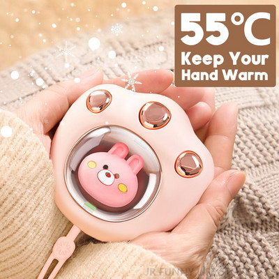Mini încălzitor de mâini de iarnă Încălzitor de încălzire portabil, reîncărcabil prin USB, de buzunar, Mini încălzitor electric de buzunar de desene animate