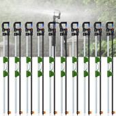 MUCIAKIE 10PCS 80LPH Ακροφύσιο διάθλασης σε συγκρότημα Micro Sprinkler Stake 50cm με σωλήνωση κεφαλής πασσάλου Fiberglass Stake