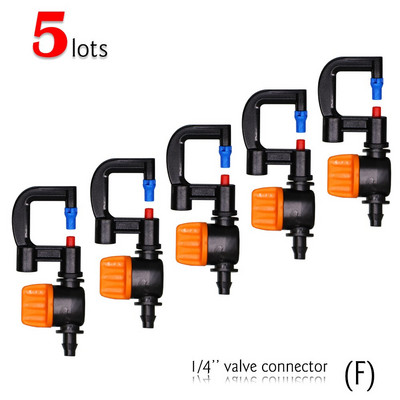 MUCIAKIE 10PCS 80LPH Ακροφύσιο διάθλασης σε συγκρότημα Micro Sprinkler Stake 50cm με σωλήνωση κεφαλής πασσάλου Fiberglass Stake