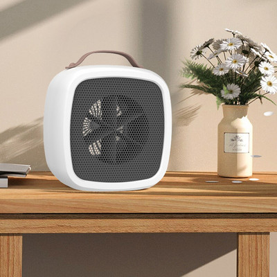 Μίνι ηλεκτρικός θερμαντήρας 500w Φορητός επιτραπέζιος ανεμιστήρας Θέρμανση Ανεμιστήρας ζεστού αέρα Θερμότερη μηχανή οικιακού γραφείου Ανεμιστήρες θέρμανσης για το χειμώνα