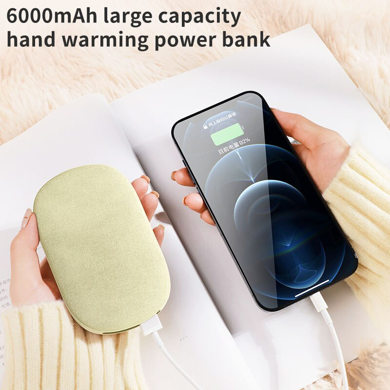 Winter Mini Long-life Indoor & Outdoor Handy Warmer Portable Usb Velvet Hand Warmer Mobile Power Bank Handy Warmers Акумулаторна