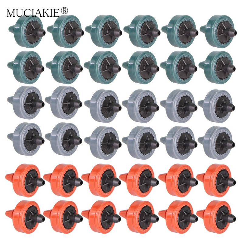 50-1000PCS 2L 4L 8L/H Емитер с компенсация на налягането Регулатор за компенсиране на градинските капки Напояване с постоянен поток 1/4` маркуч Капкообразуватели