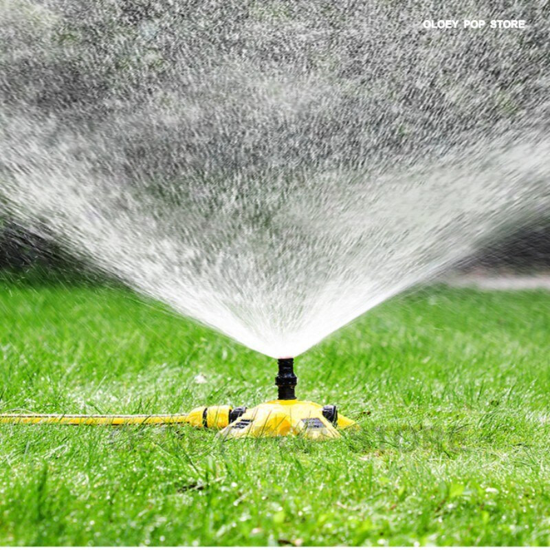 Спринклер за градински тревни площи 360-градусова регулируема разпръскваща дюза Тригеминална тандемна напоителна вода Ротационна система за трева Консумативи
