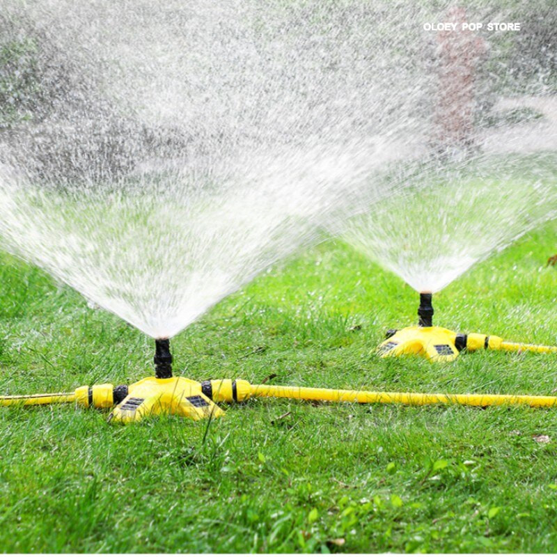 Спринклер за градински тревни площи 360-градусова регулируема разпръскваща дюза Тригеминална тандемна напоителна вода Ротационна система за трева Консумативи