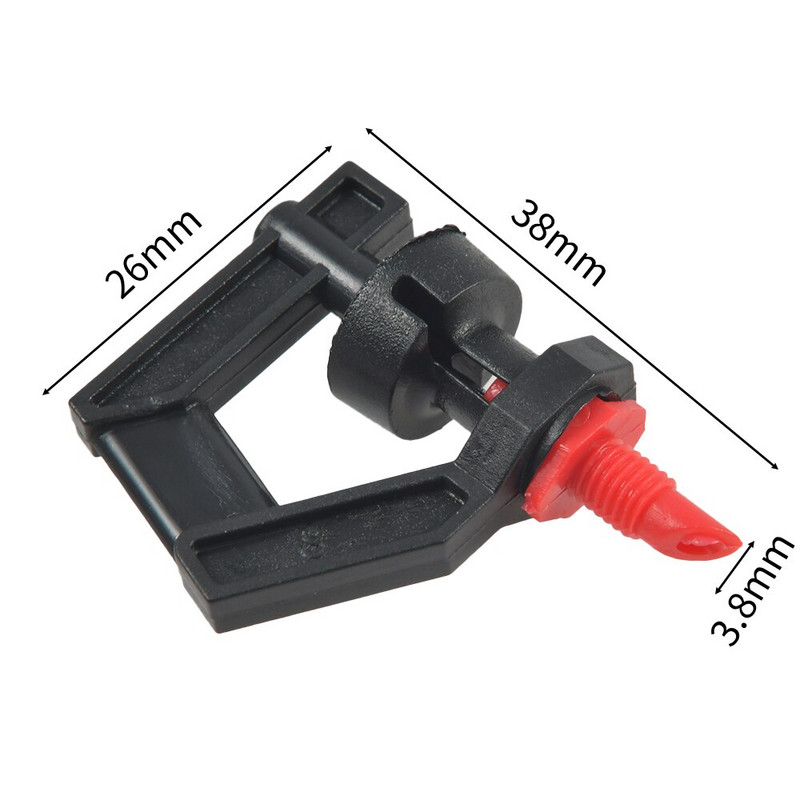 20 бр. 360-градусова PVC тръба, ротационна дюза тип G, интерфейс с резба Ротационна дюза тип G с резбова връзка